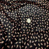 Lycra noir imprime petite fleurs9