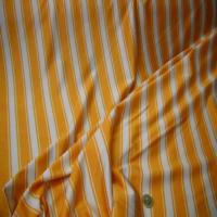 Lycra raye blanc orange