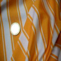 Lycra raye blanc orange5