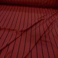 Lycra rouge bordeaux a rayures noire