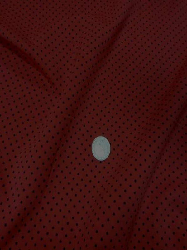 Lycra rouge bordeaux imprime pois0