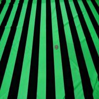 Lycra satin a grosse rayures anis noir6