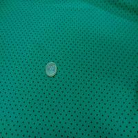 Lycra satin vert a petit pois noir06