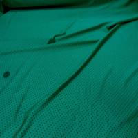 Lycra satin vert a petit pois noir6
