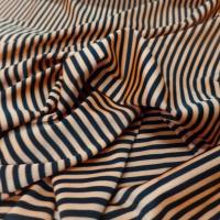 Lycra satine a fines rayures orange et noir7