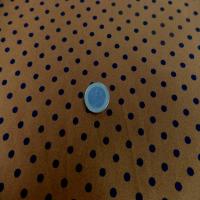 Lycra satine fauve a pois noir0