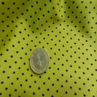 Lycra satine jaune a pois03