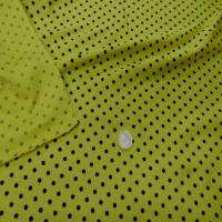 Lycra satine jaune a pois6