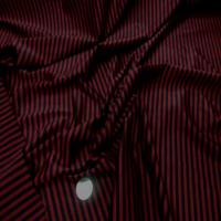 Lycra satine raye bordeaux noir