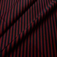 Lycra satine raye bordeaux noir