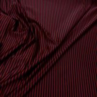 Lycra satine raye bordeaux noir3