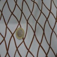 Lycra ton mastic imprime filet marron01
