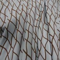 Lycra ton mastic imprime filet marron1