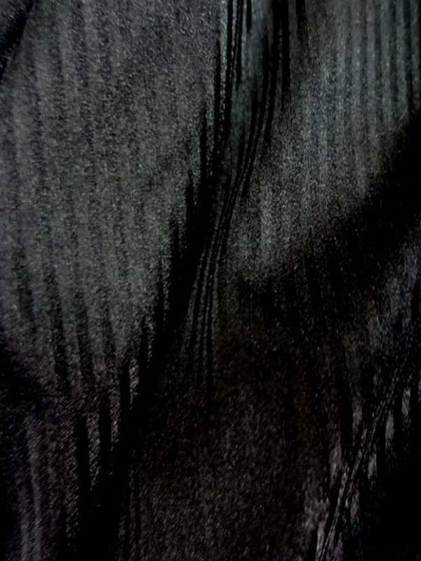 Lycra tres fin noir a rayures en 1 60m l