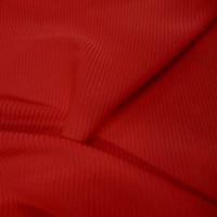 Lycra uni a cotes rouge vermillon