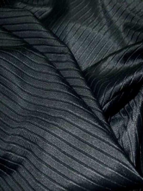 Lycra uni noir a cotes