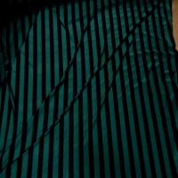 Lycra vert chine a rayures noire4