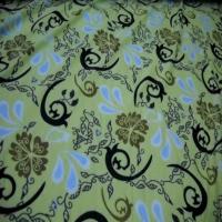 Lycra vert tilleul imprime2