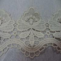 Macrame blanc casse aspect coton en 10cm de large9