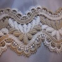 Macrame blanc casse taupe en 10cm de large2