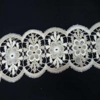 Macrame en 13cm de large beige blanc casse