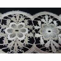 Macrame en 13cm de large beige blanc casse0