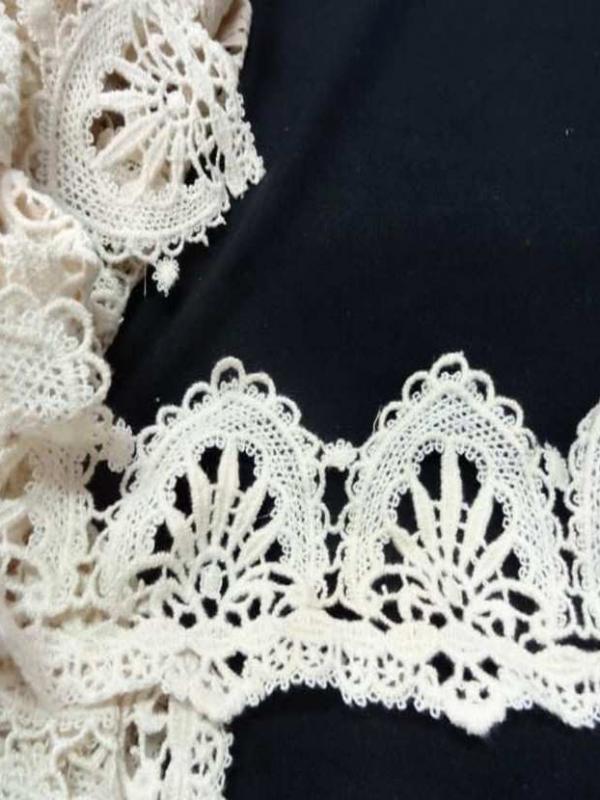 Macrame en 6 5cm aspect coton blanc casse