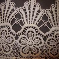 Macrame motifs floraux blanc casse en 10cm de large06