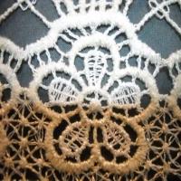 Macrame motifs floraux blanc casse en 10cm de large6