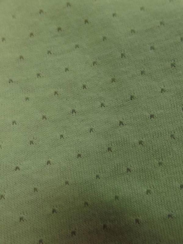 tissu Maile jersey coton fin vert anis façonné en 1.80m de large
