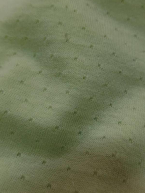 tissu Maile jersey coton fin vert anis façonné en 1.80m de large