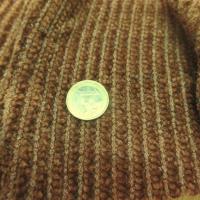 tissu maille aspect velours a cotes moutarde doré pas cher