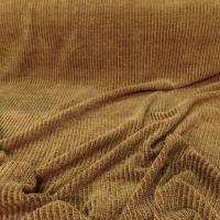 maille aspect velours a cotes moutarde doré en 1.60m de large