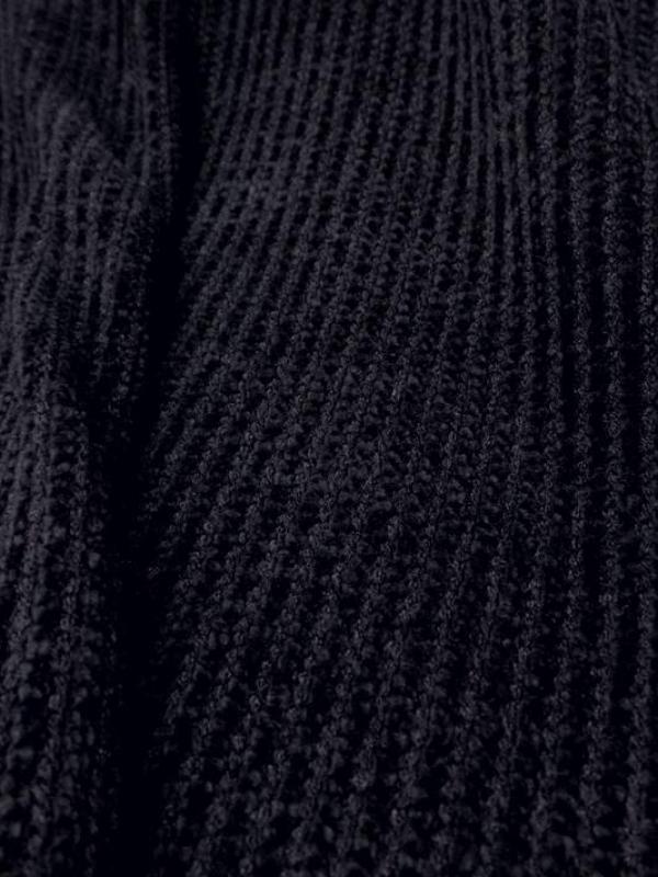 Maille aspect velours a cotes ton bleu fonce en 1 60m de large9