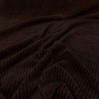 tissu Maille aspect velours a cotes ton marron en ligne