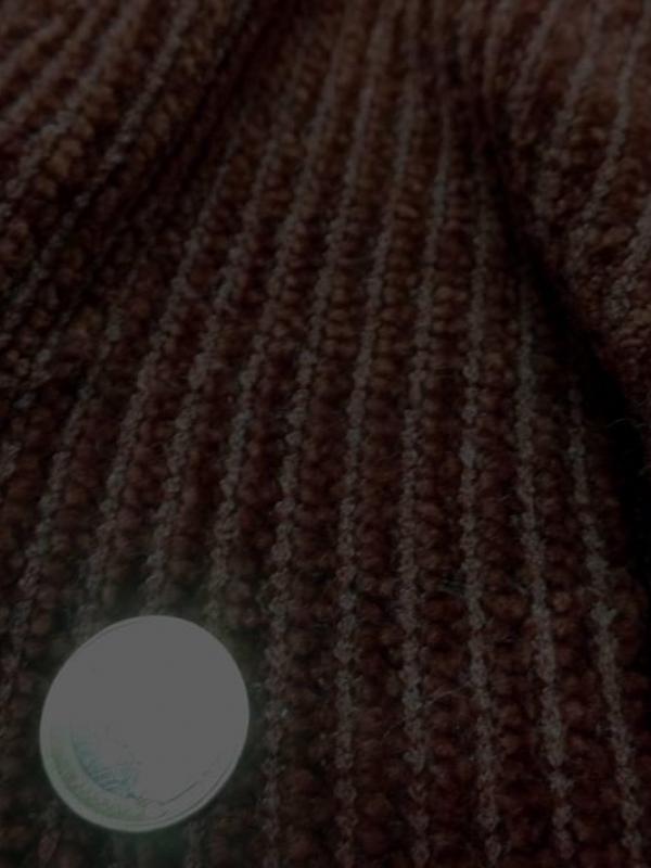 tissu Maille aspect velours a cotes ton marron en ligne