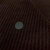 Maille aspect velours a cotes ton marron en 1 60m de large