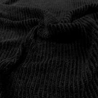 maille aspect velours a cotes ton noir en 1.60m de large