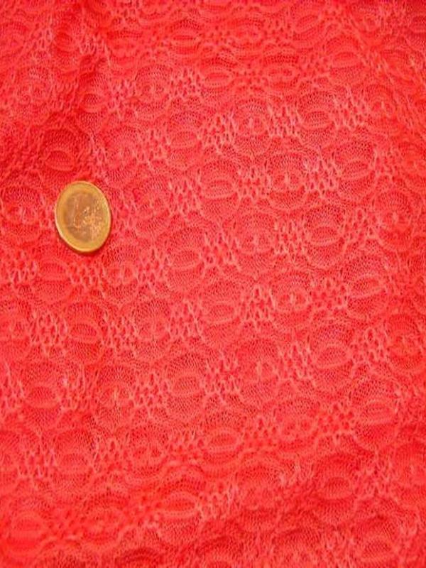 Maille brode ton orange saumon