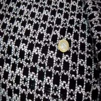 Maille facon dentelle ton noir et blanc7