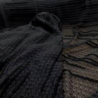 Maille faconne facon laine gris et noir8