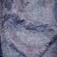 vente de tissu maille fine grise façonné froissée permanent