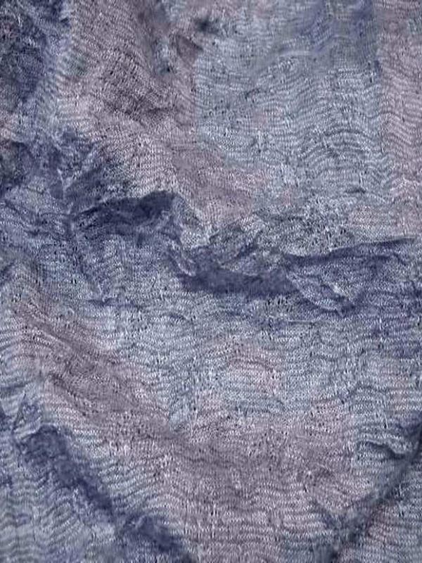 vente de tissu maille fine grise façonné froissée permanent