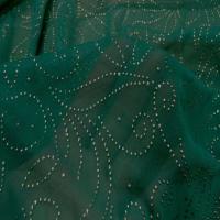 Maille jersey vert a motifs dore2