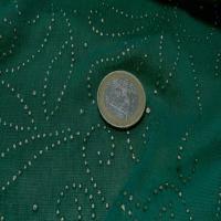 Maille jersey vert a motifs dore8