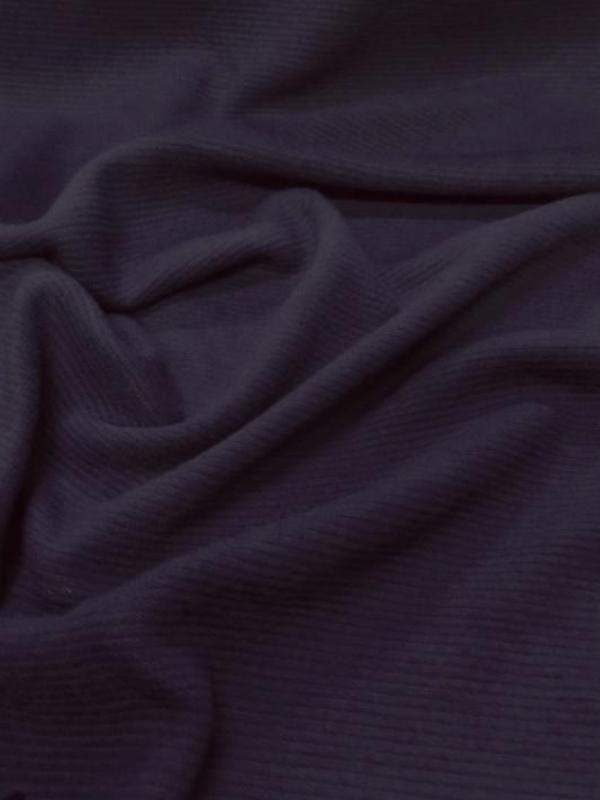 Maille légère a fine cotes lycra dans la largeur aubergine