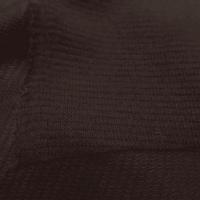 Maille légère a fine cotes polyester viscose marron