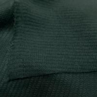 tissu Maille légère a fine cotes lycra dans la largeur ton vert bouteille