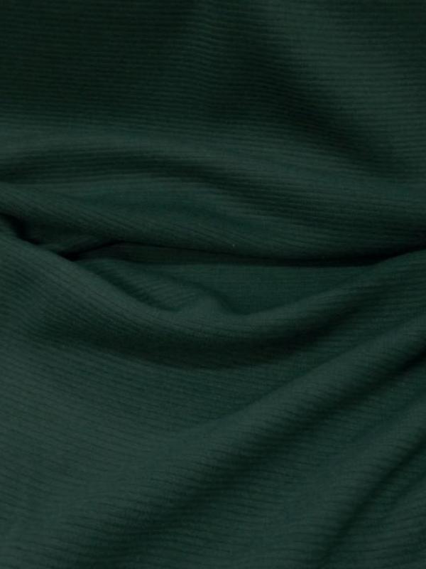 Maille a fine cotes polyester viscose ton vert