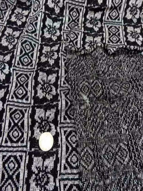 Maille lurex gris metal noir